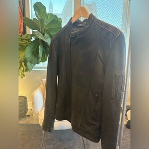 Ben Sherman Black Leather Jacket